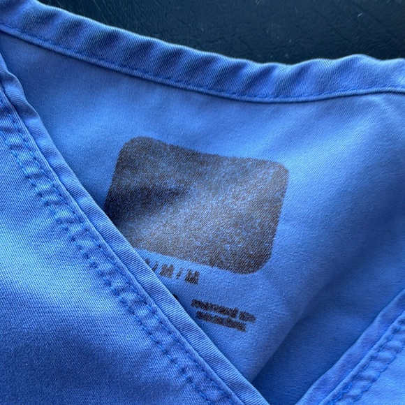 Cherokee Luxe Sport Ceil Blue Scrub Set-Medium - Picture 5 of 7